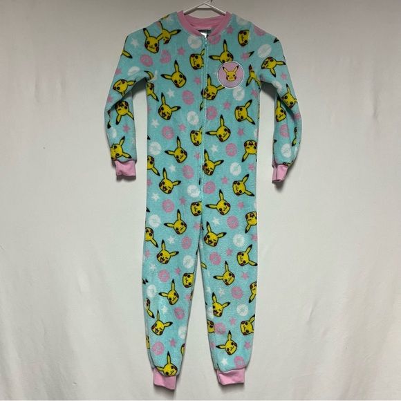 Pokemon Pikachu One Piece Pajamas Youth - Picture 2 of 10